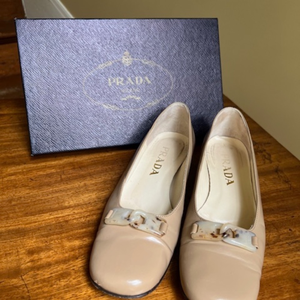 Prada slip on flats